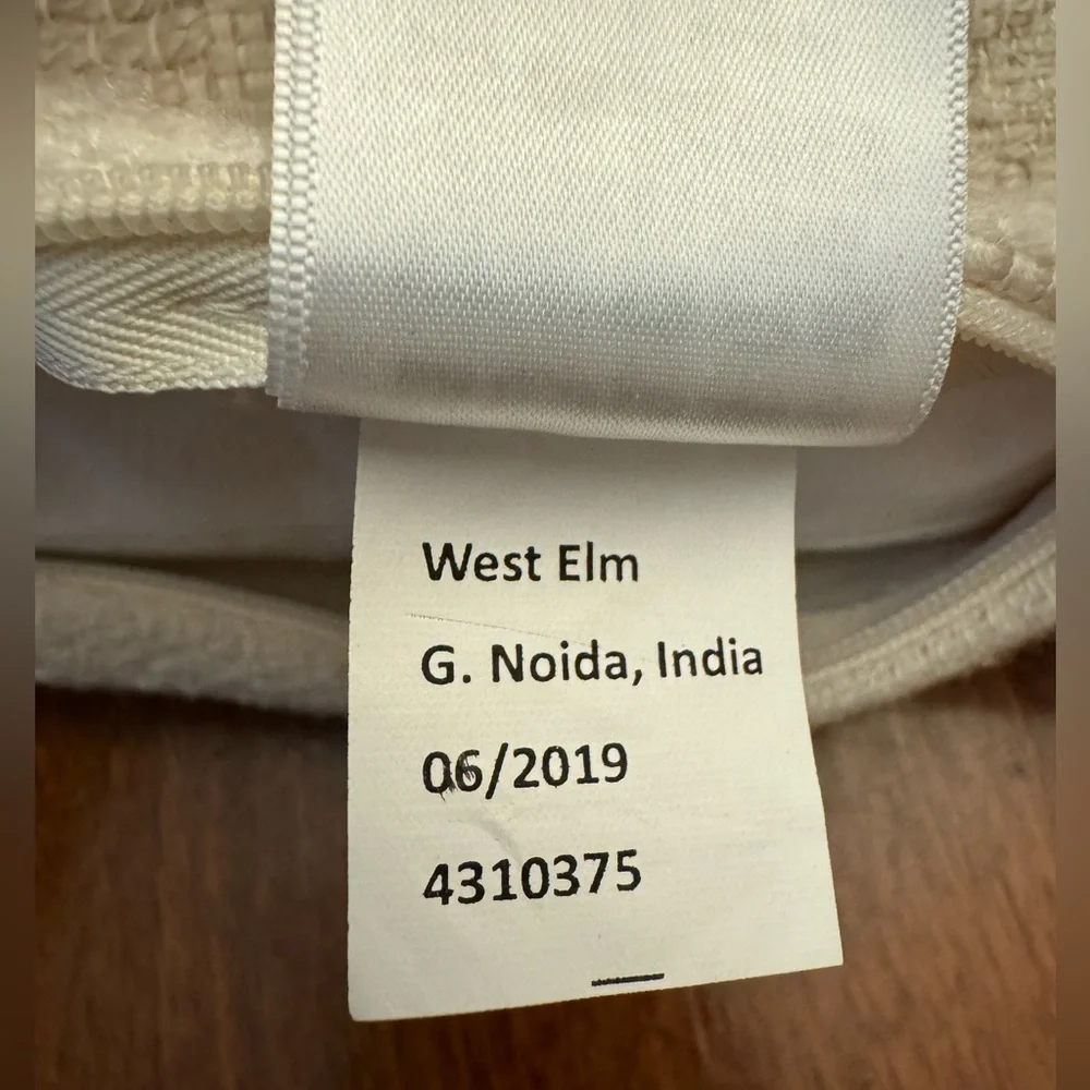 West Elm geometric pillow cover
